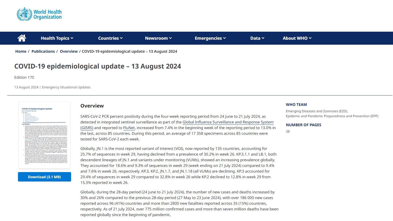 WHO COVID-19 Hvem Covid-19