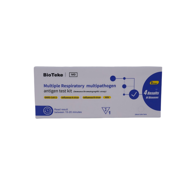 Bioteke 4 i 1 Covid-19, influenza A+B, RSV Antigen Rapid Test Kit