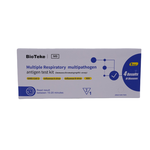 Flere respiratoriske multipathogen -antigen testsæt til covid influenza RSV (immunokromatografisk assay)