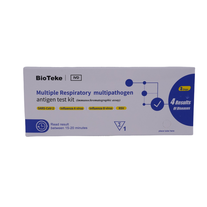 Flere respiratoriske multipathogen -antigen testsæt til covid influenza RSV (immunokromatografisk assay)