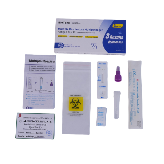 Bioteke 3 i 1 Covid influenza A+B Antigen Rapid Test Kit