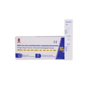 Åndedræt 10 i 1 SARS-CoV-2/influenza A+B/HPIV2/HPIV1+3/RSV/ADV/MP/SP/HMPV Antigen Rapid Test Kit