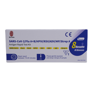 Bioteke 8 i 1 flere respiratoriske patogener Antigen Rapid Test Kit 