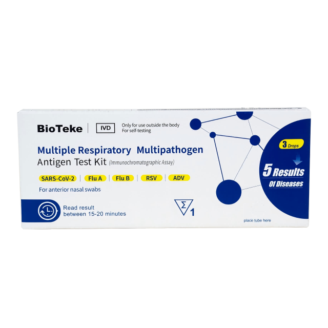 5-i-1 Multiple Respiratory Multipathogen Antigen Test Kit (selvtest)