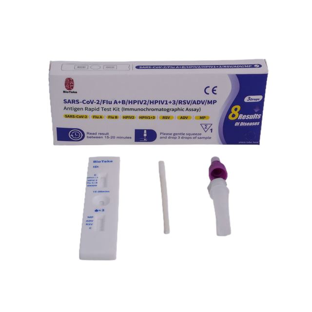 8 I 1 SARS-CoV-2/influenza A+B/HPIV2/HPIV1+3/RSV/ADV/MP Antigen Rapid Test Kit