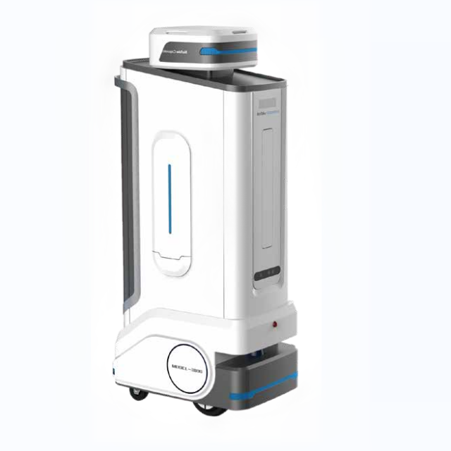 desinfektionsrobot med berøringsskærm