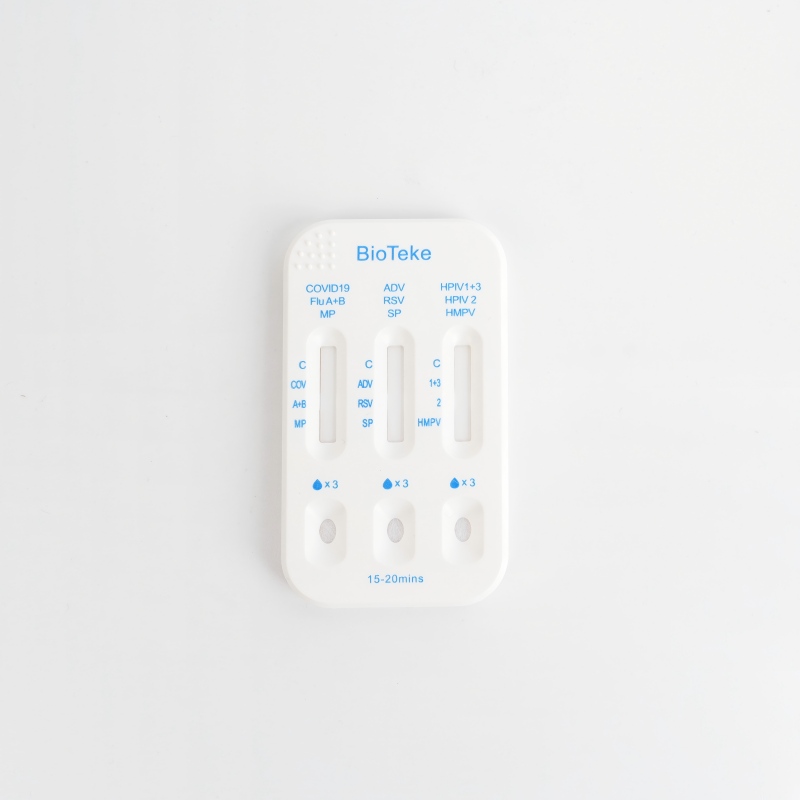 Åndedræt 10 i 1 SARS-CoV-2/influenza A+B/HPIV2/HPIV1+3/RSV/ADV/MP/SP/HMPV Antigen Rapid Test Kit