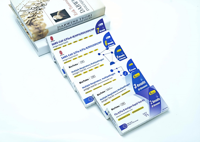 Covid-19/influenza A/influenza B/HPIV/RSV/ADV/MP Respiratorisk multipatogen Antigen Rapid Test Kit Combo (Immunochromatographic Assay)