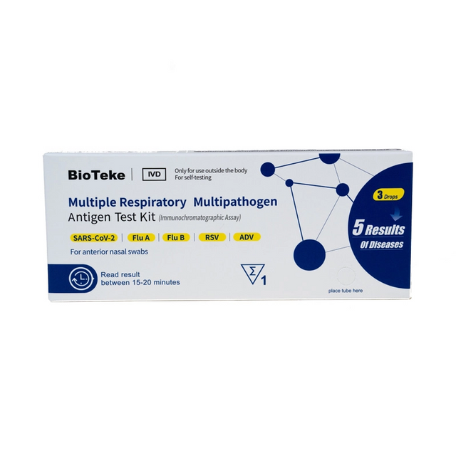 5-i-1 Multiple Respiratory Multipathogen Antigen Test Kit (selvtest)
